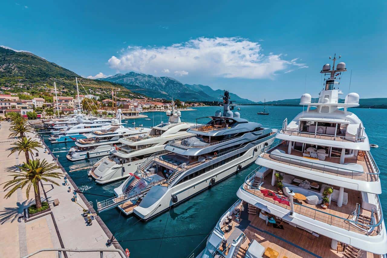 marine for superyacts at Adriatic