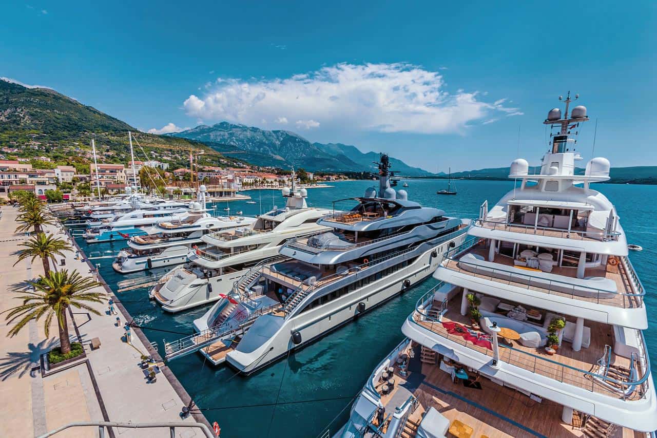 marine for superyacts at Adriatic