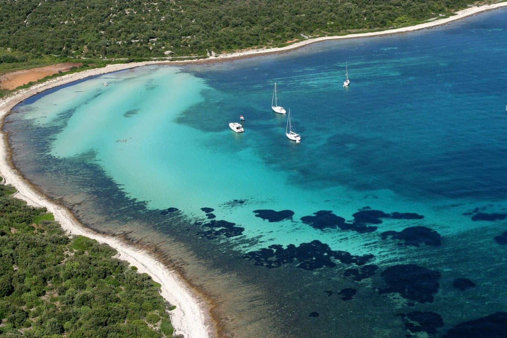 Sandy bay Olib Island Croatia