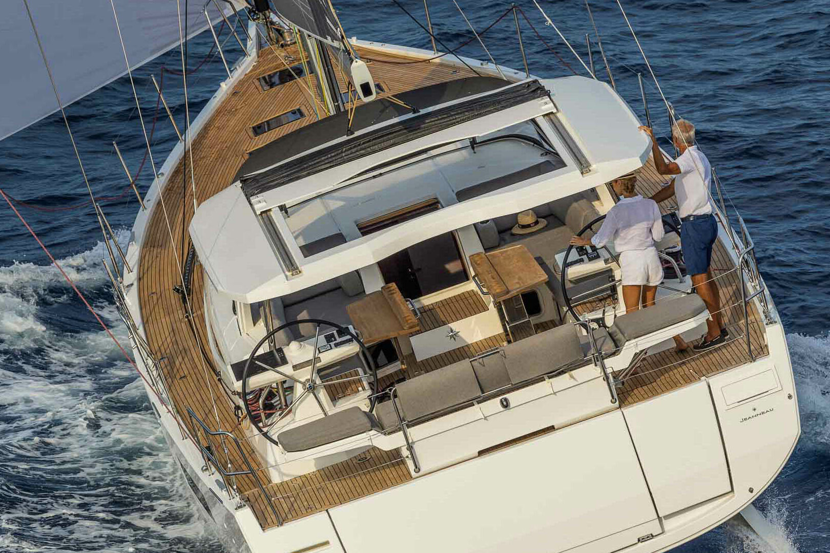 Jeanneau Yachts 60 sailing stern view