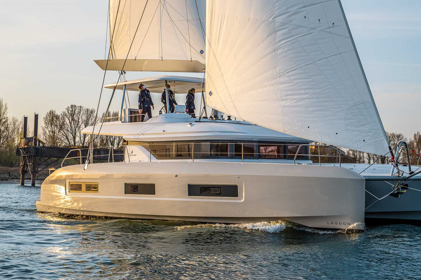 Lagoon 55 side view