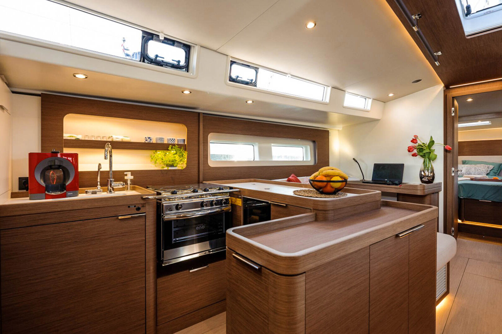 Oceanis Yacht 54 galley