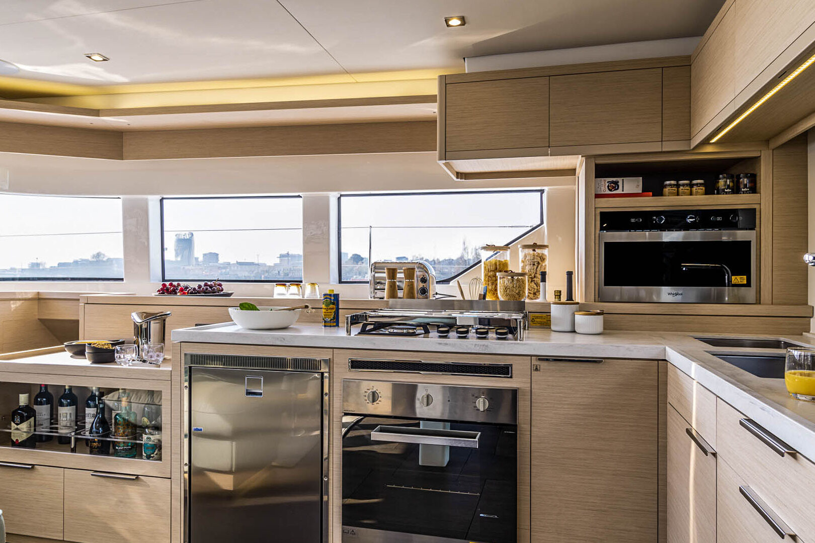 Lagoon 55 galley