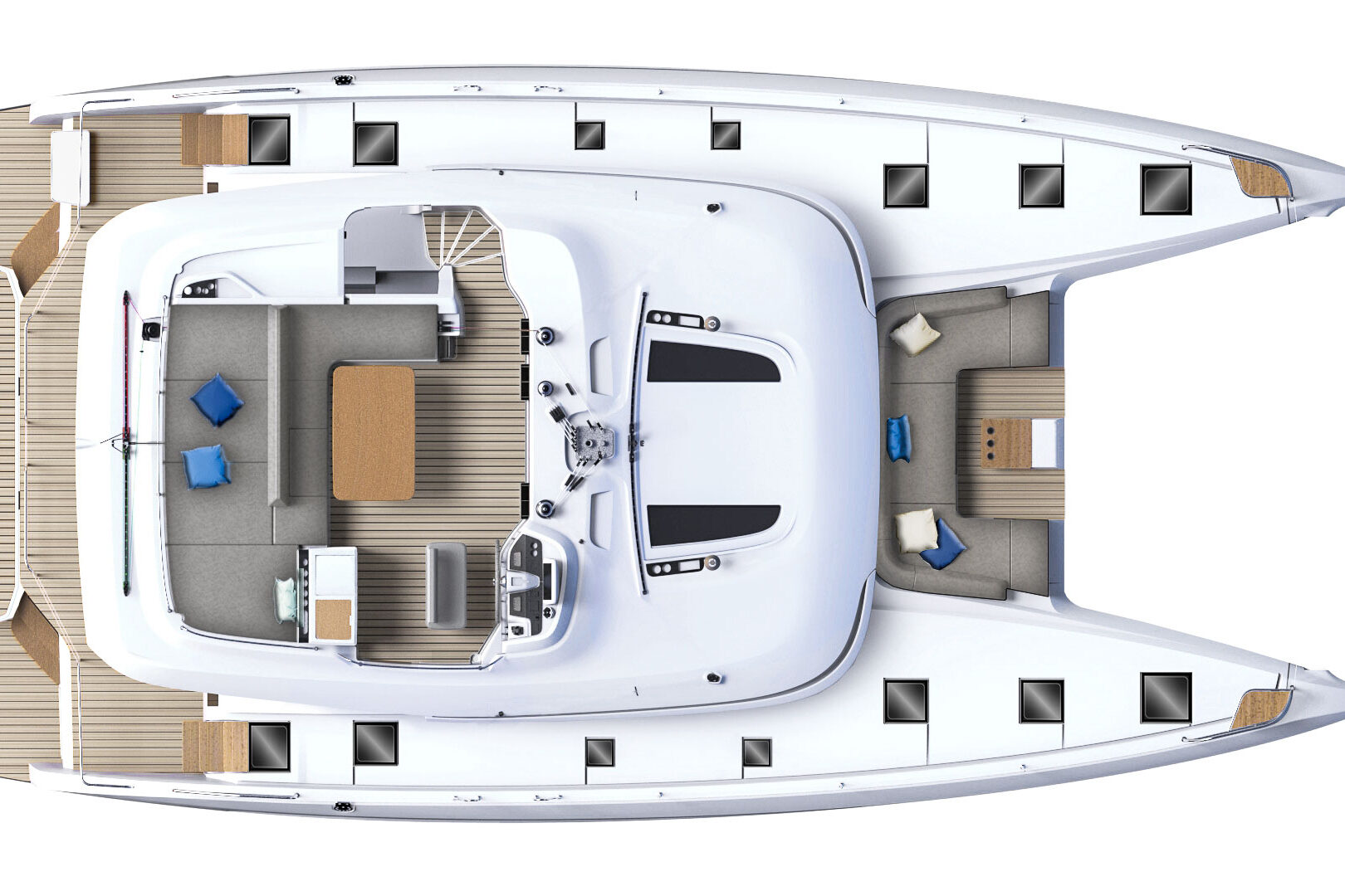 Lagoon 55 layout exterior
