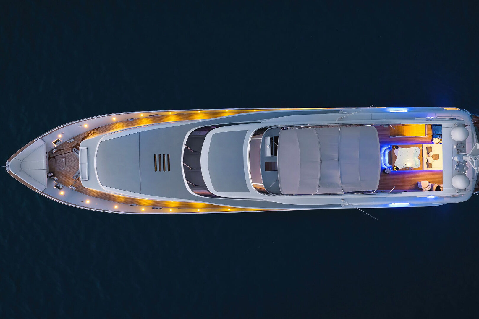 Luxury yacht Admiral Anavi aereal view