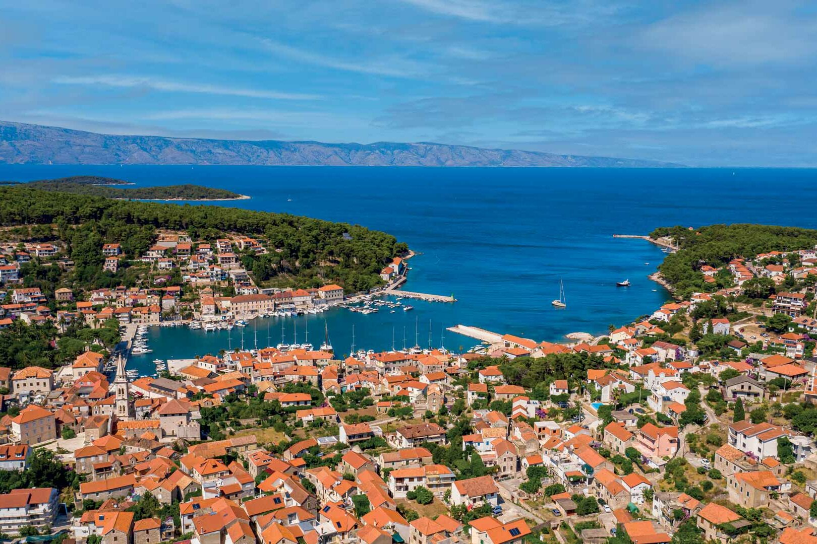 town jelsa on island hvar