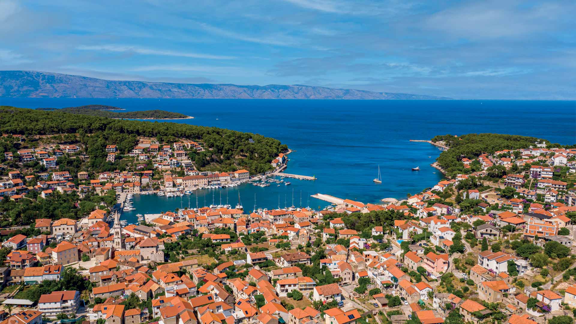 town jelsa on island hvar