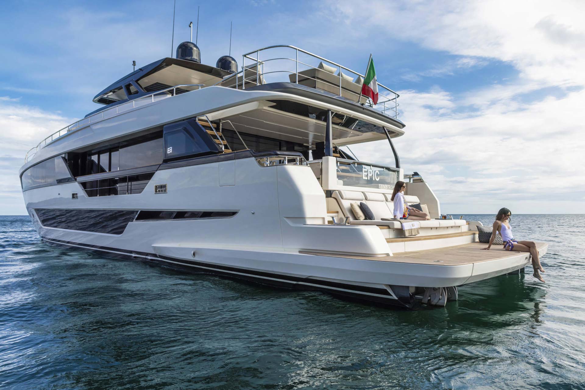 Ferretti 1000 luxury yacht charter