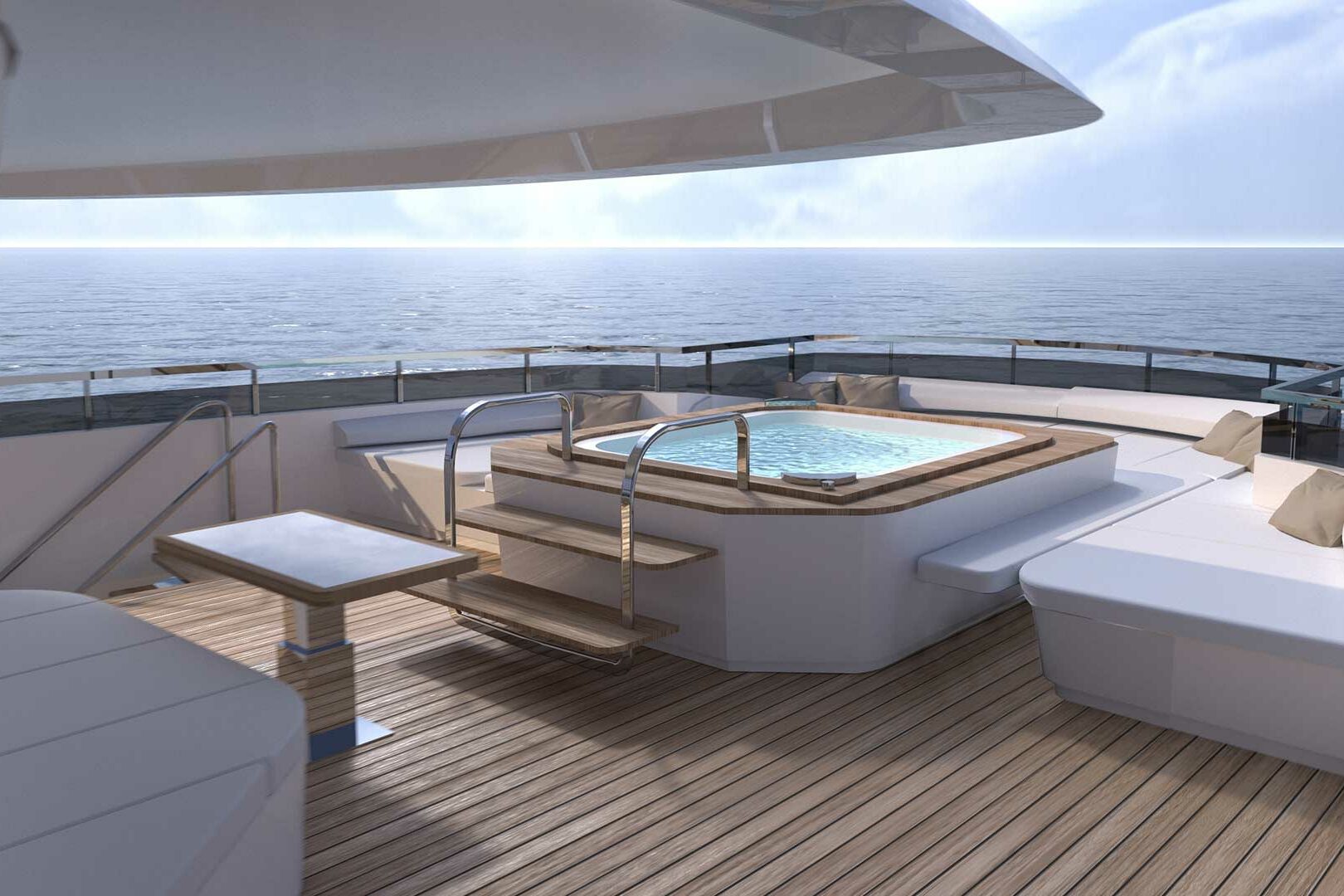 Luxury yacht Argo jacuzzi