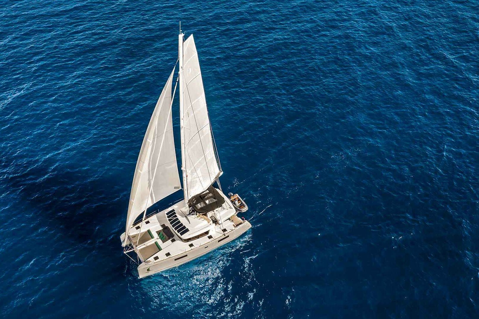 Lagoon 52 F sailing aereal