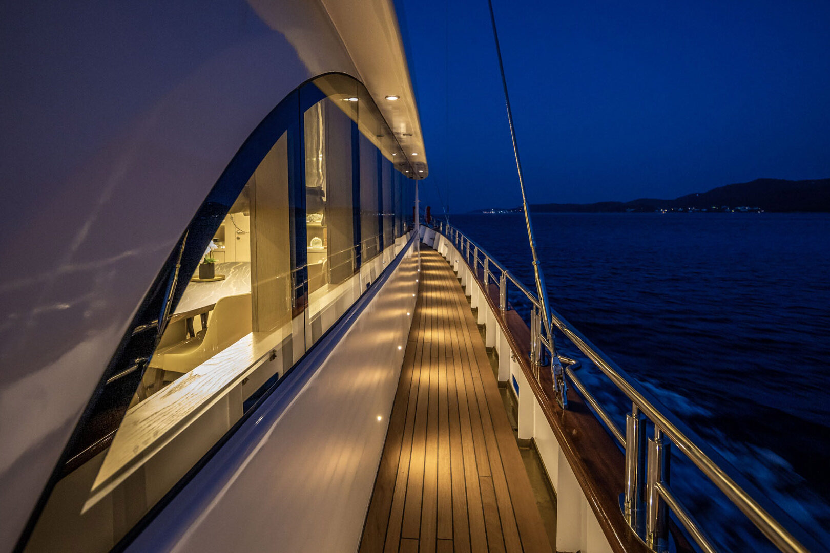 Luxury sailing yacht Love Story side view