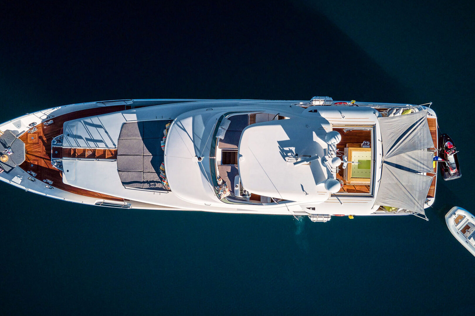 Luxury yacht Ocean Drive aereal