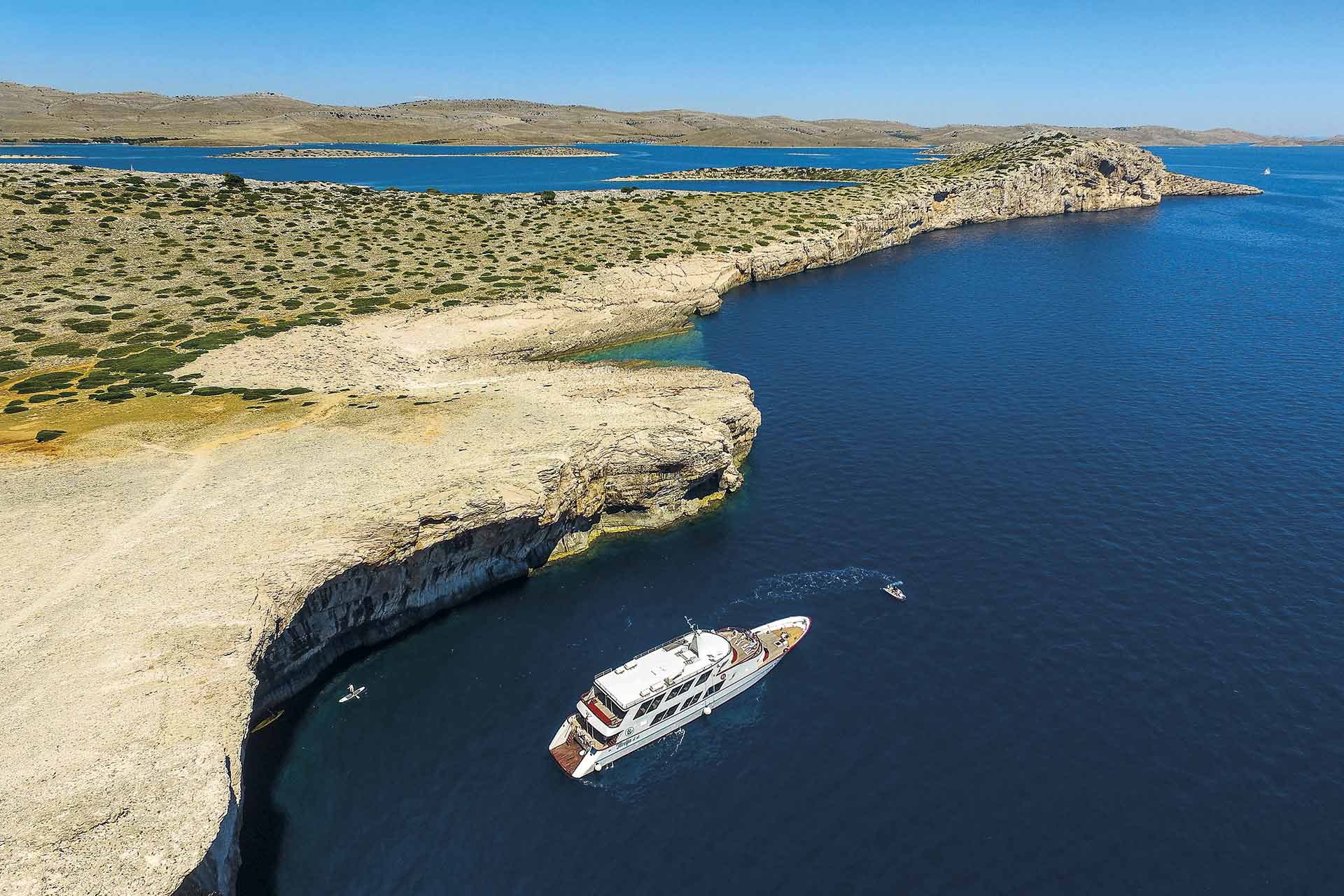 Yacht in Kornati National Park, Croatia