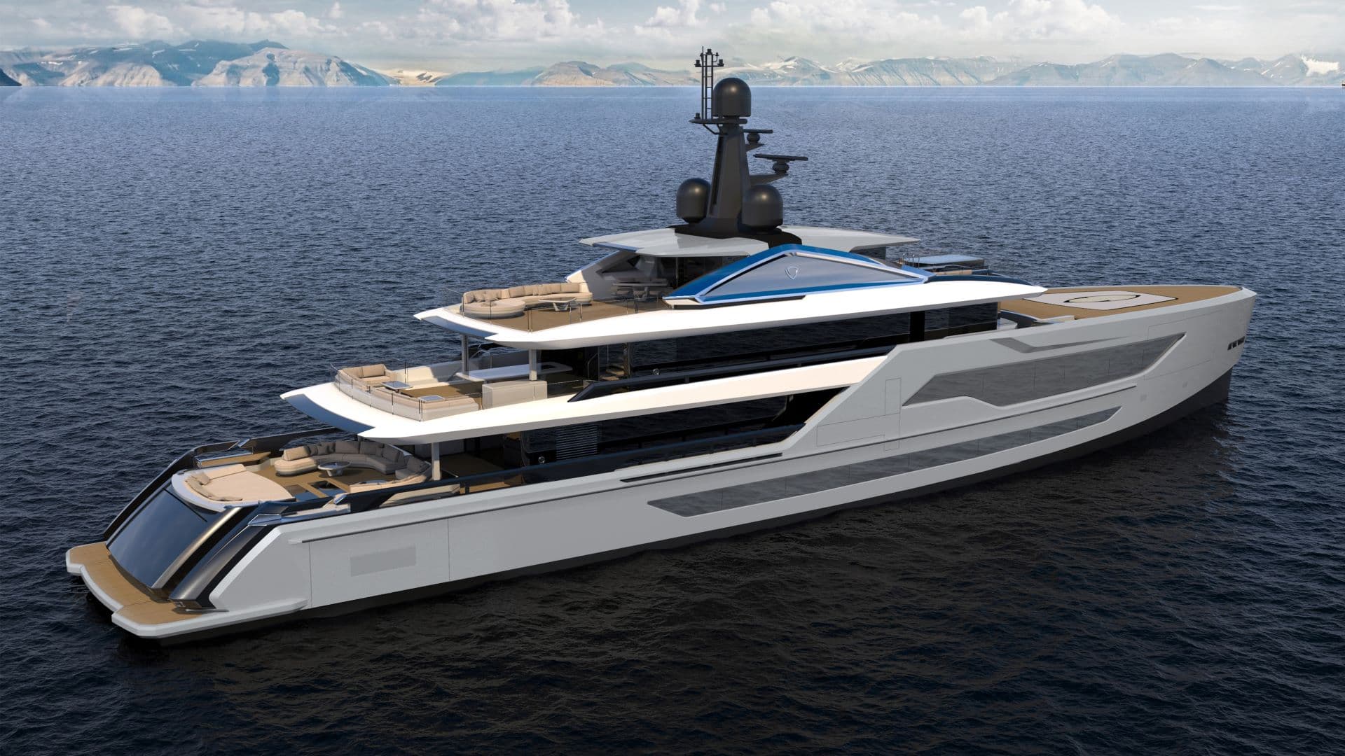 superyacht grey