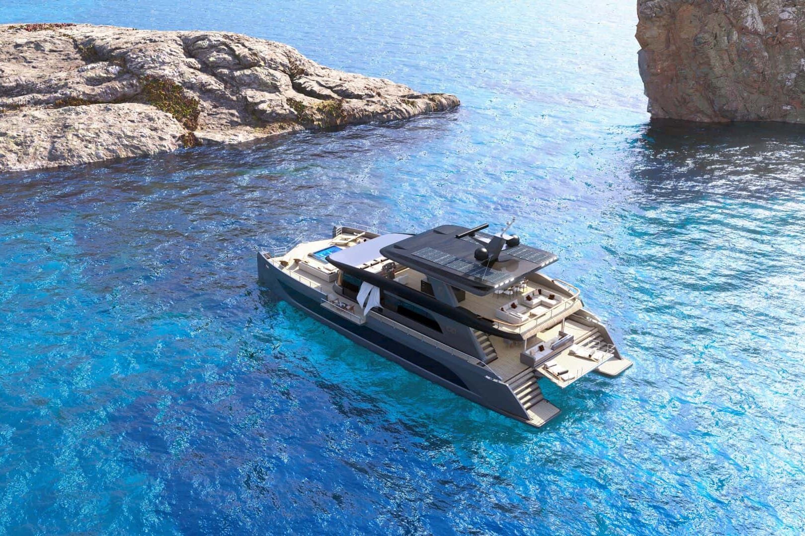 Luxury catamaran VisionF 100