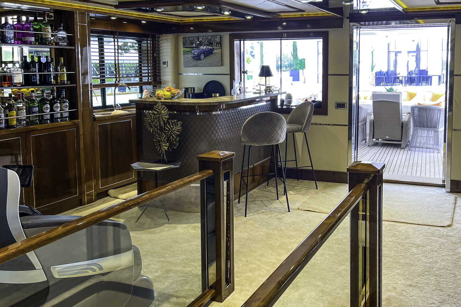 Apna salon view towards the aft