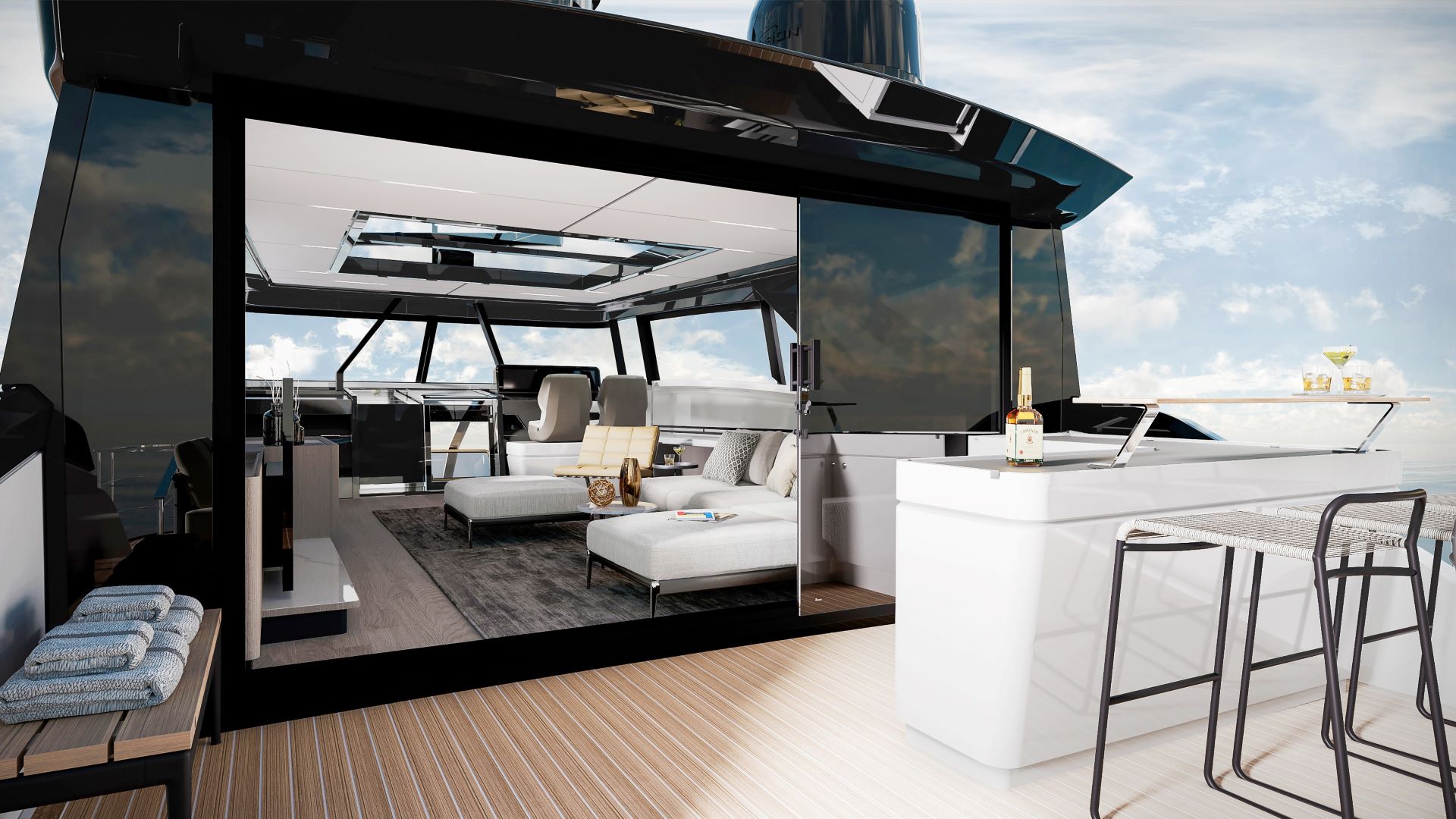 ferretti yachts 1000 skydeck