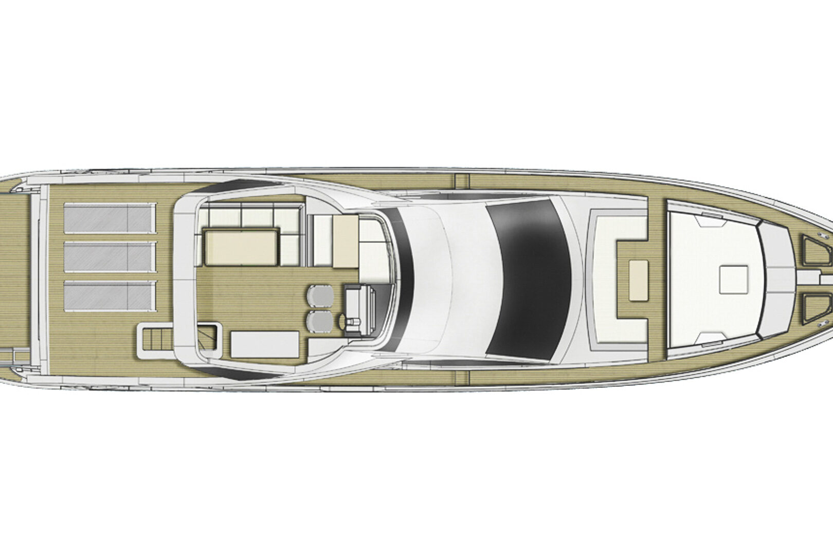 Azimut 72 Fly Layout flybridge