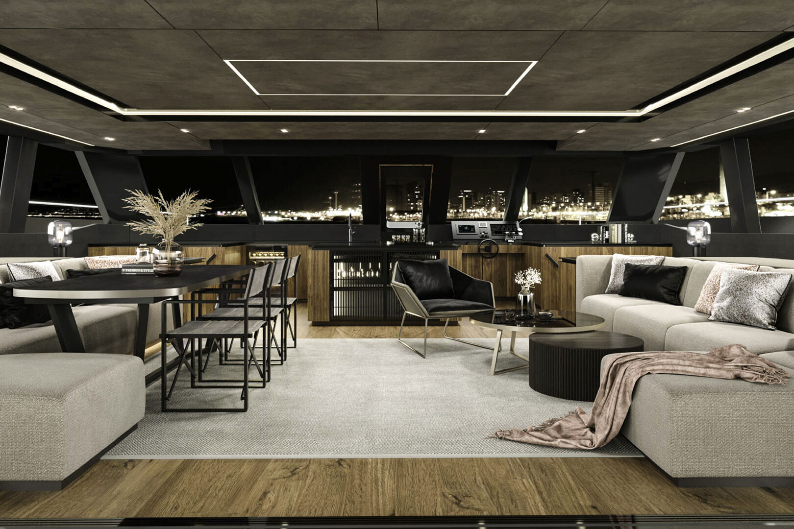 Luxury catamaran Sunreef 70 Power salon