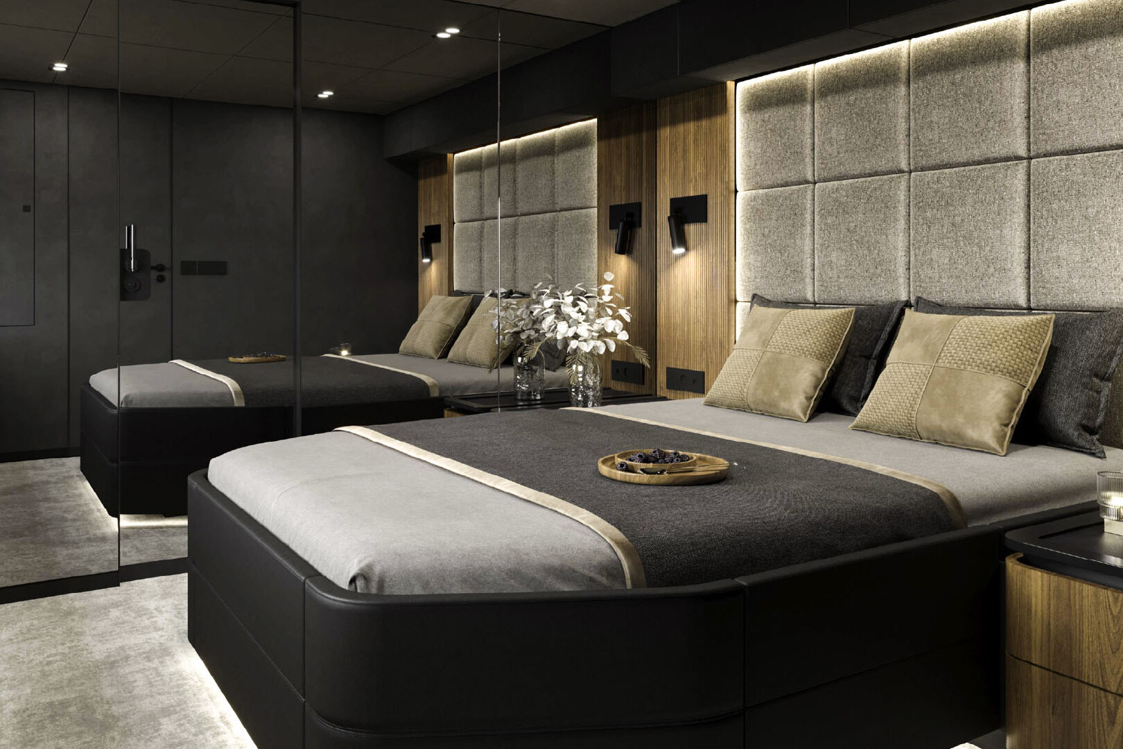Luxury catamaran Sunreef 70 Power Master cabin
