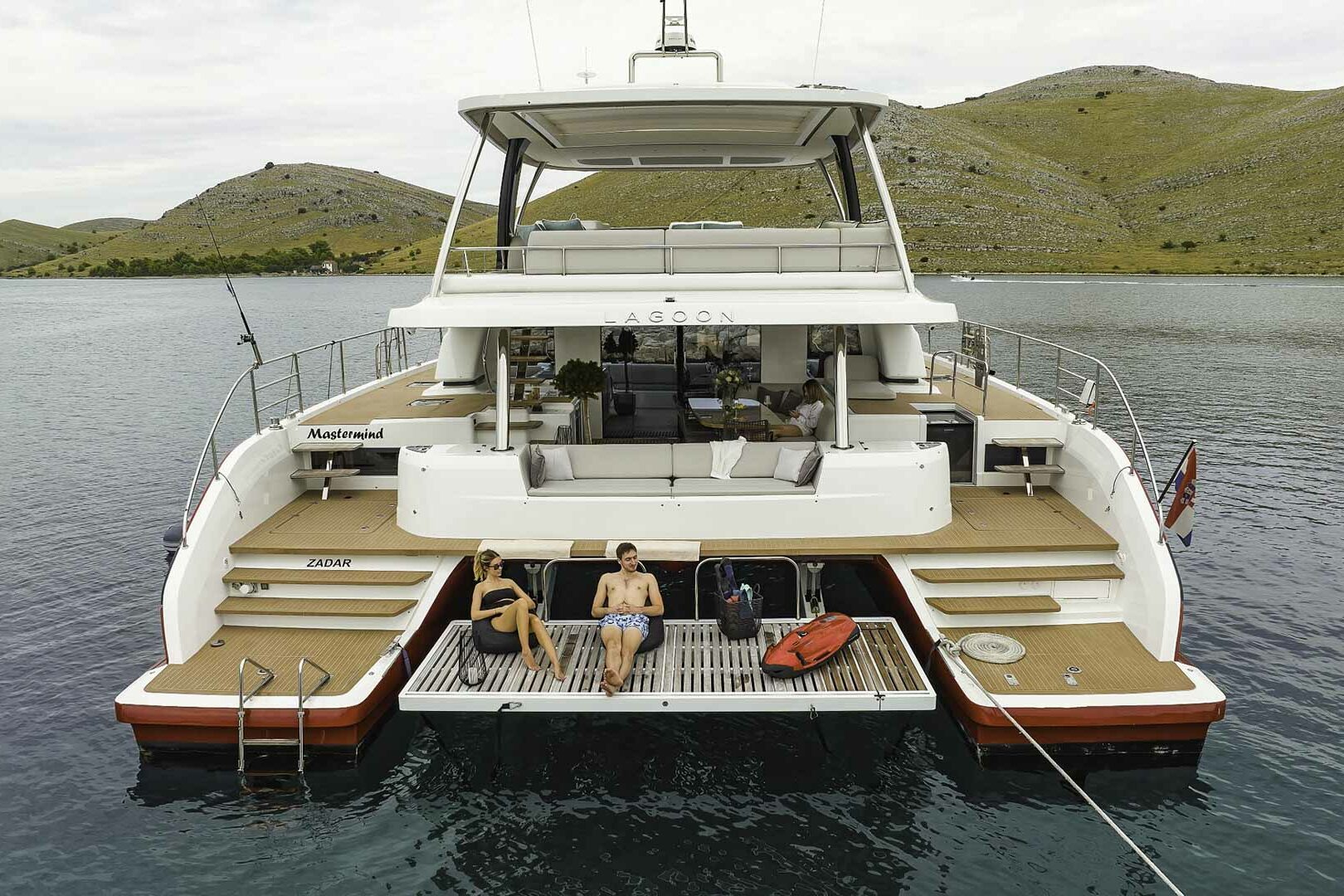 Lagoon Sixty 7 aft close view