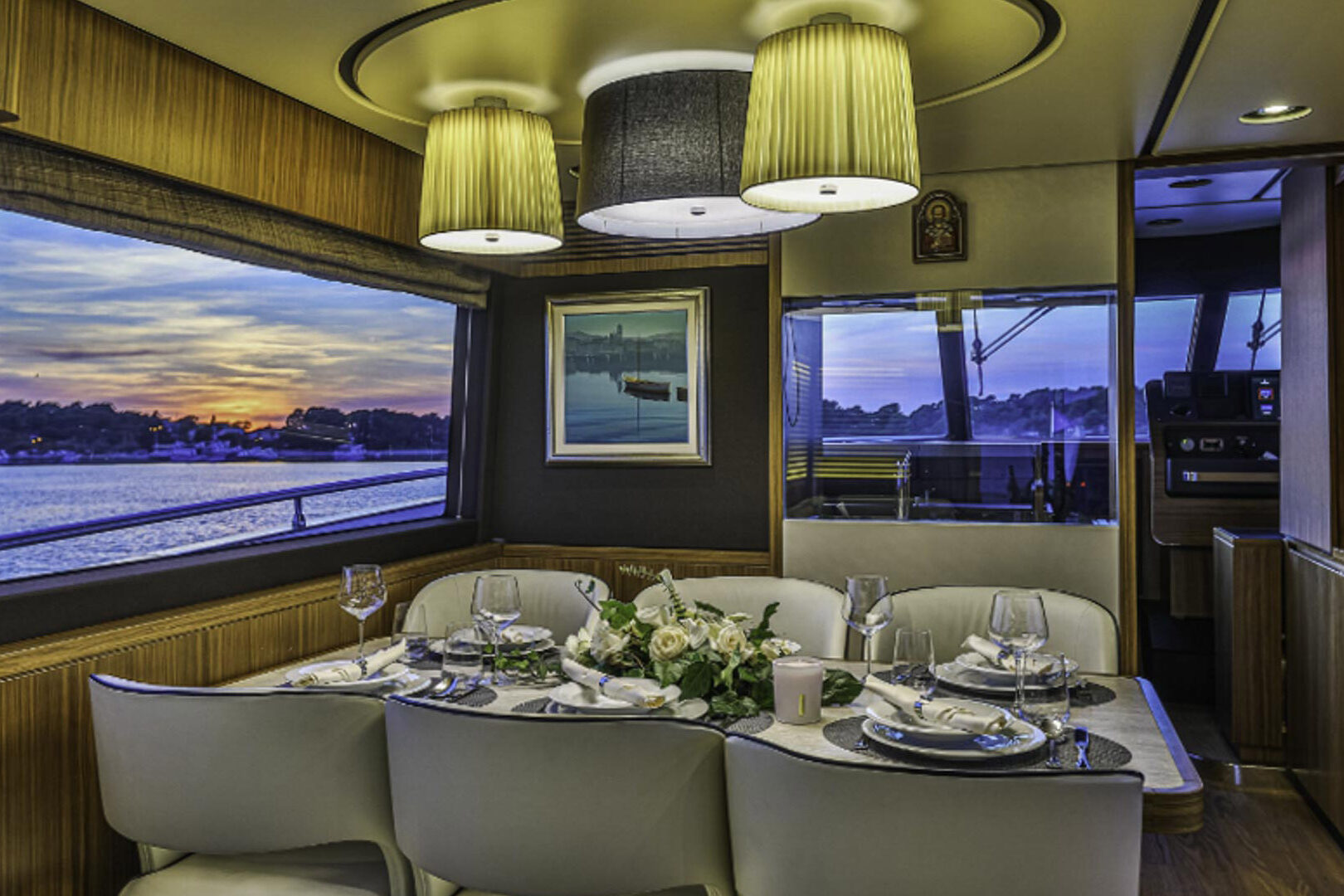 Bollinger inside dining area