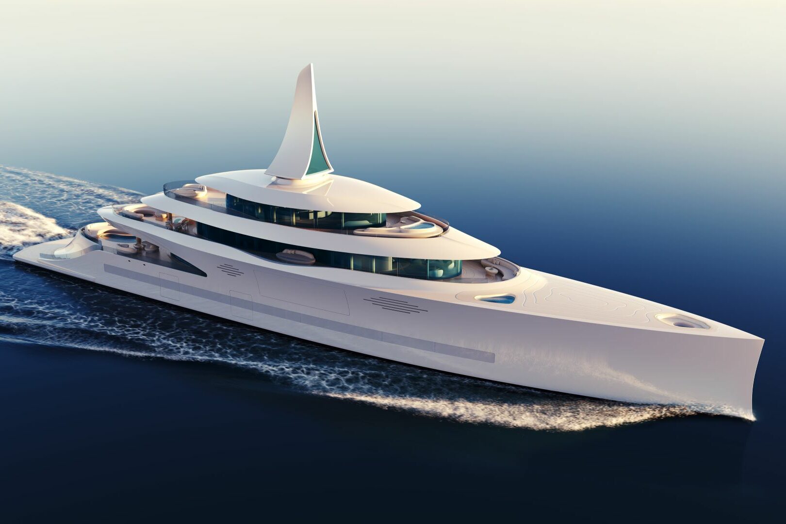 Superyacht Feadship Dunes running