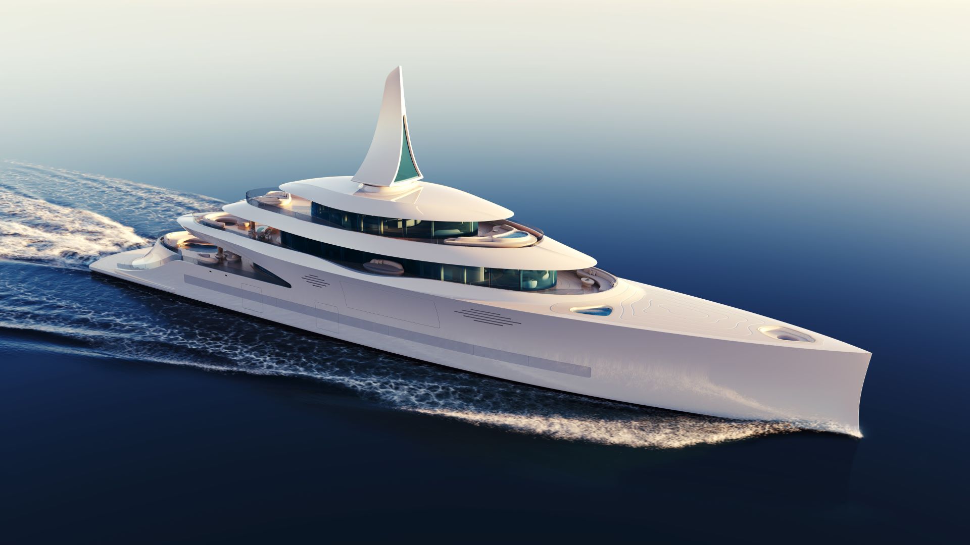 Superyacht Feadship Dunes running