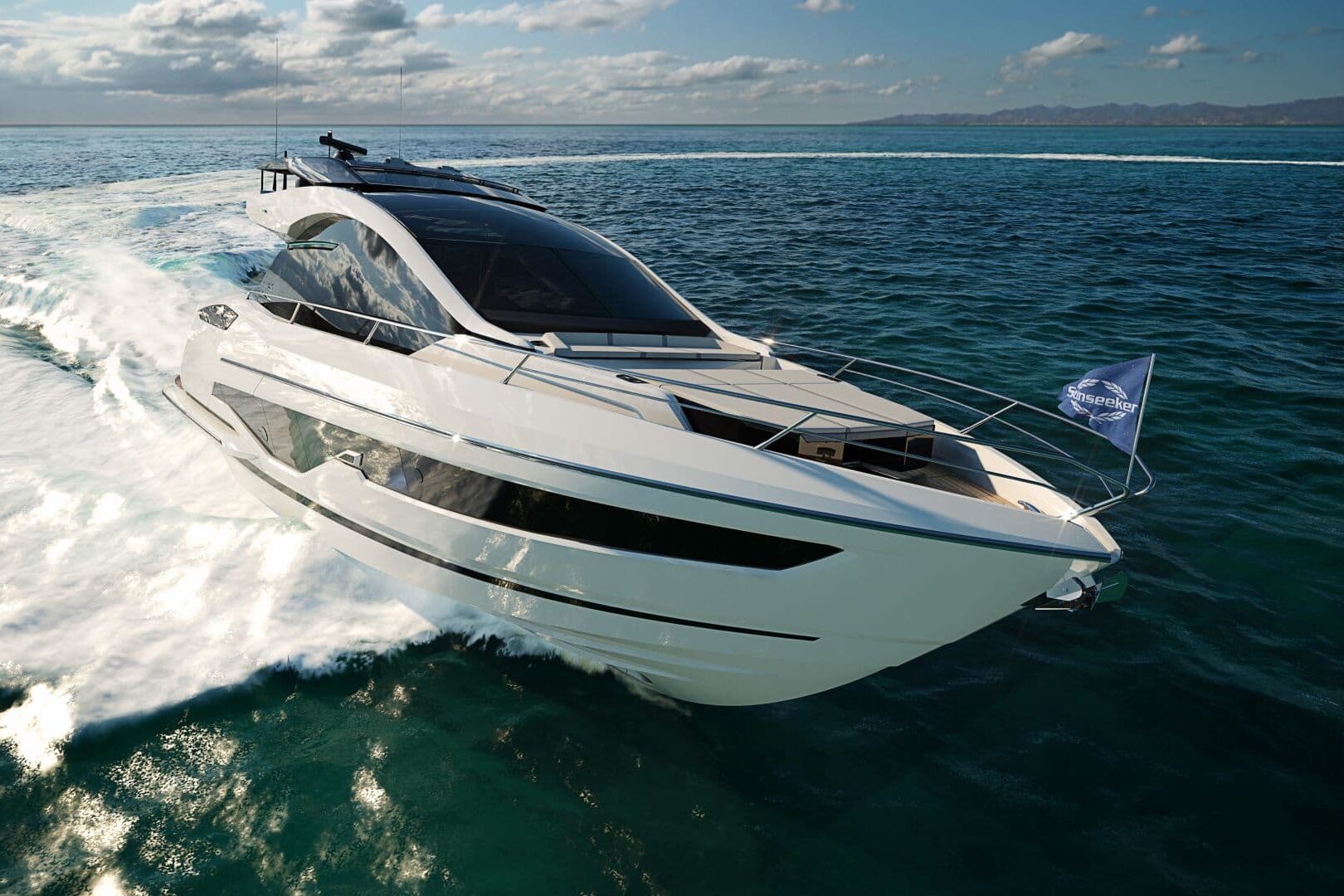 Sunseeker 55 Sport Yacht cruising