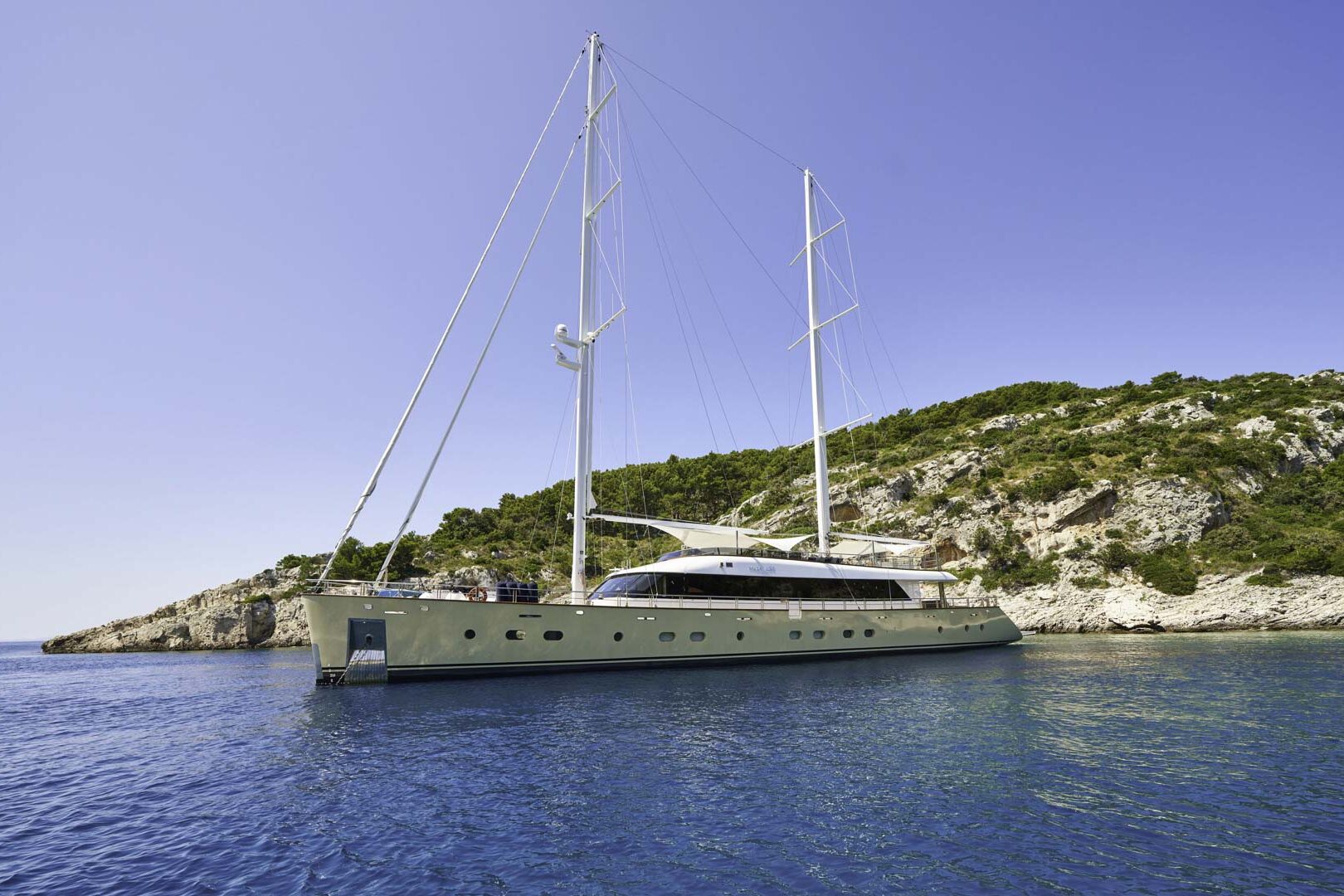 Luxury sailing yacht MarAllure side view