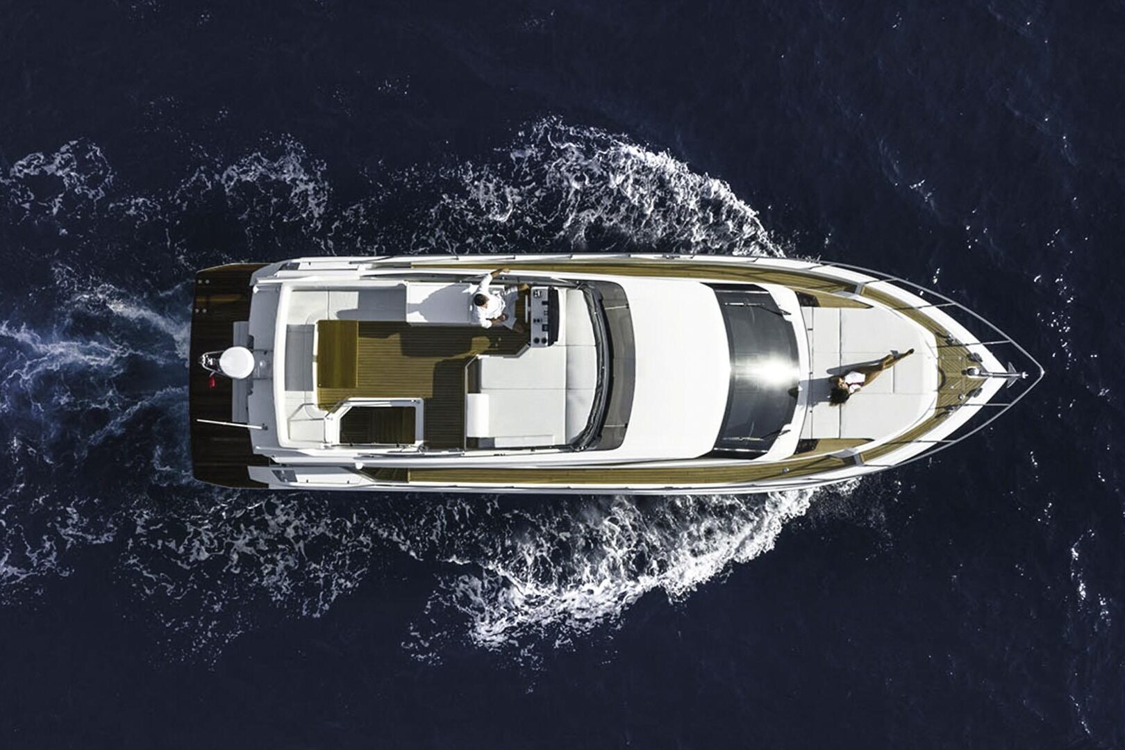 Ferretti Yachts 500 aereal view