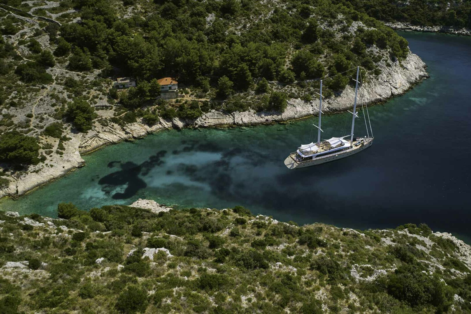 MarAllure anchored in the bay