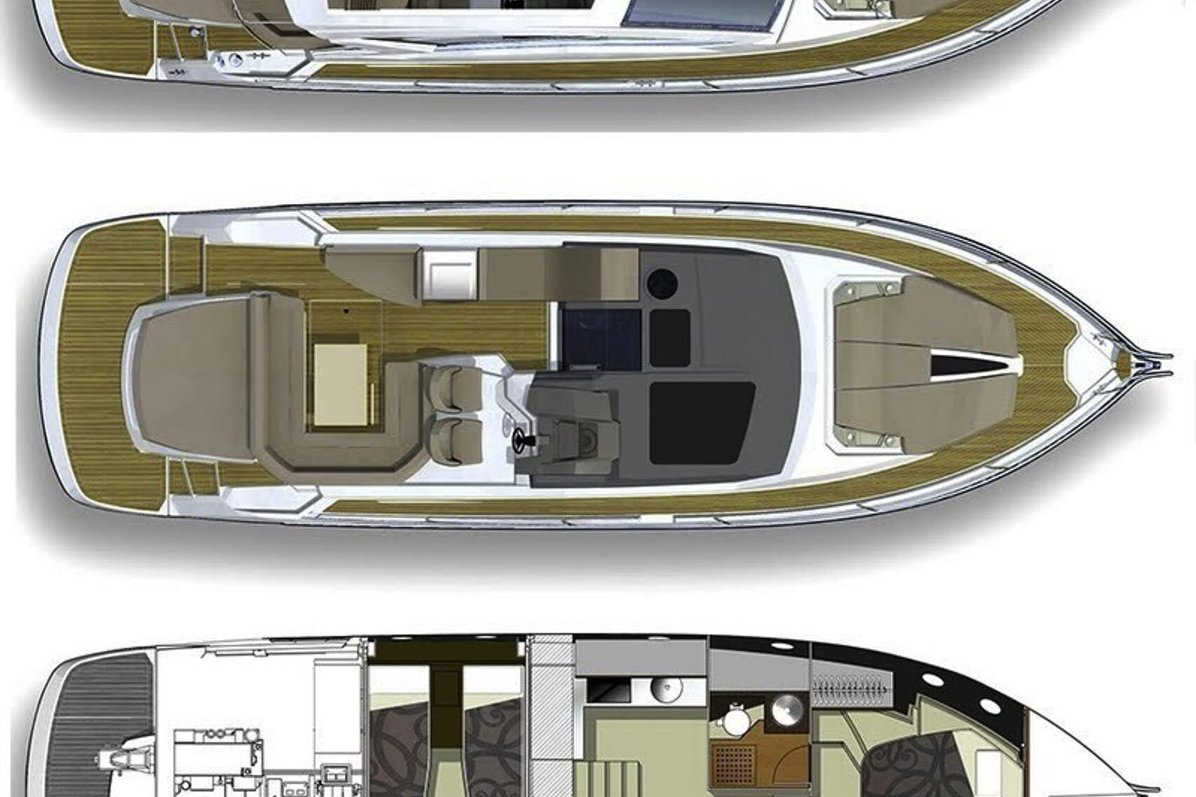 Cranchi M44 HT layout