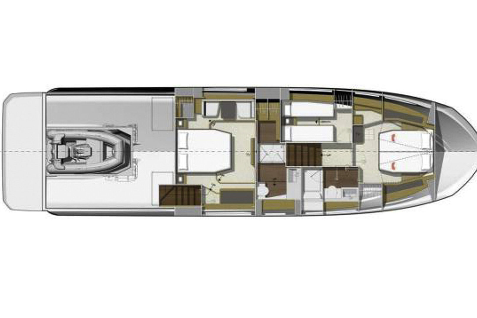 Prestige 590 Fly layout