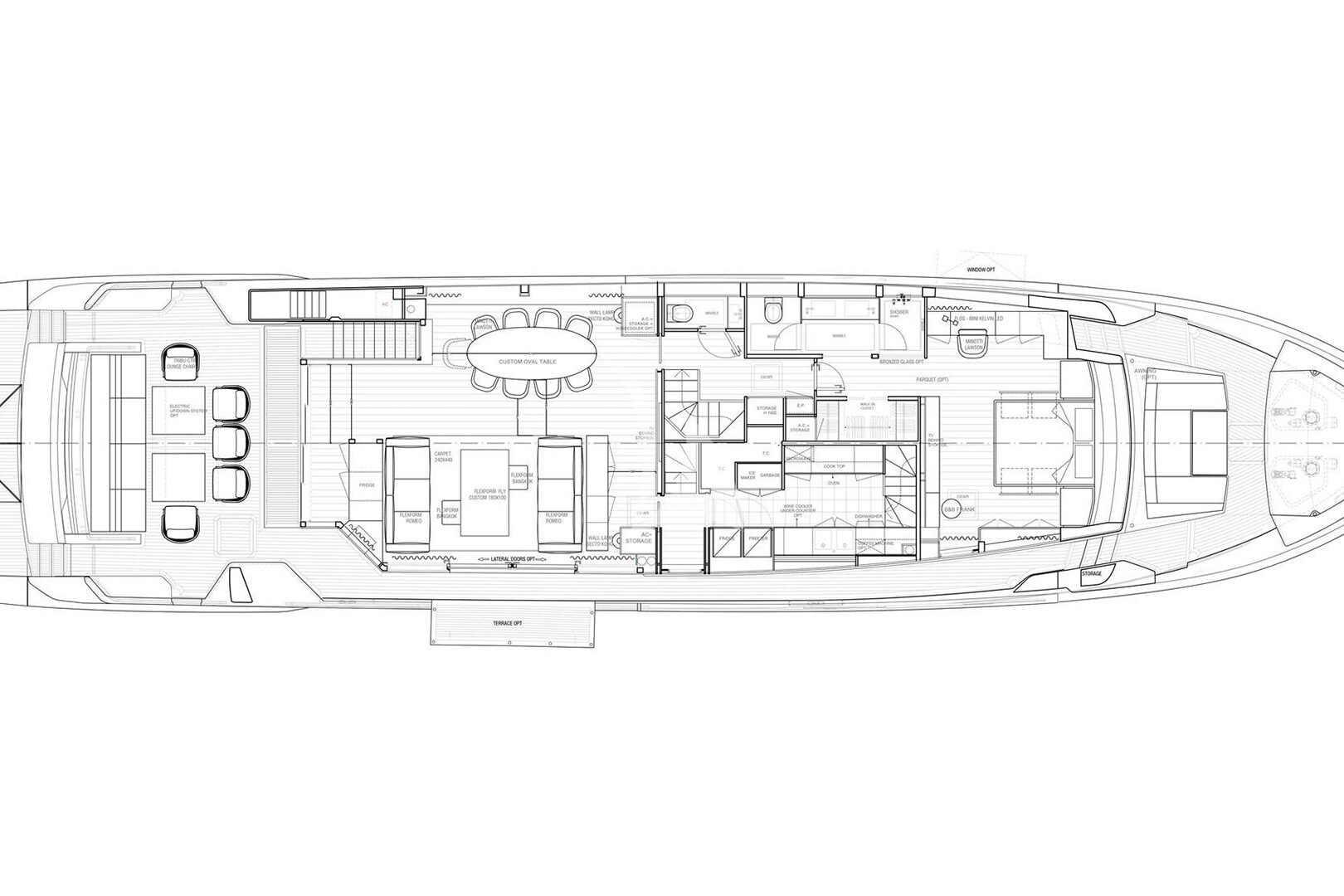 NOOR II layout - main deck