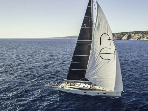 Luxury sailing yacht CNB 76 'Aenea' sailing