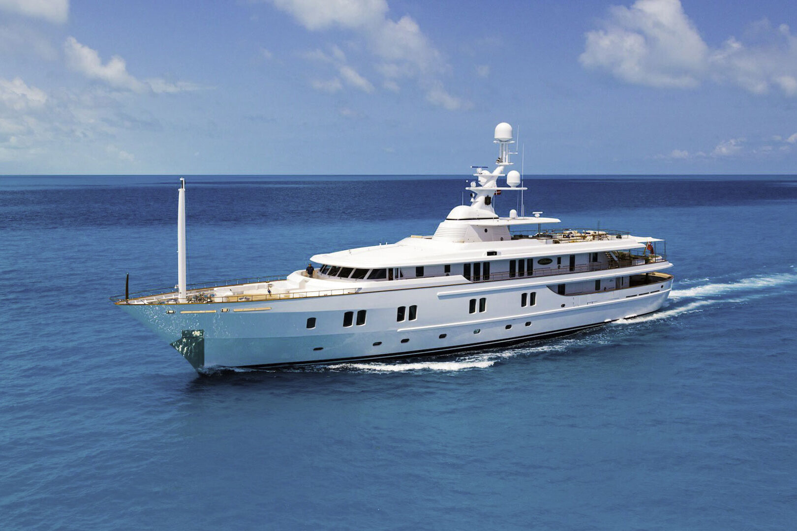 Luxury yacht Katharine external view