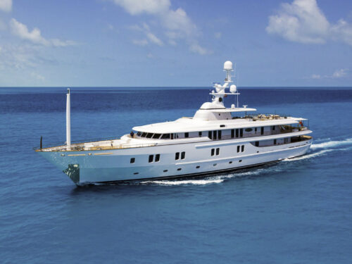 Luxury yacht Katharine external view