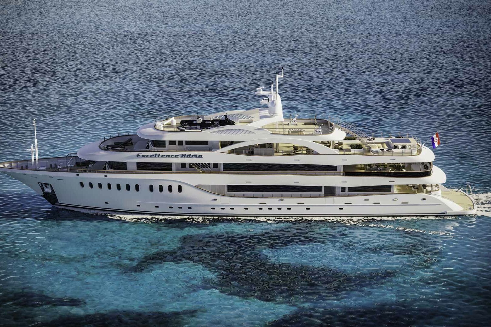 Luxury yachts Aetherna external view