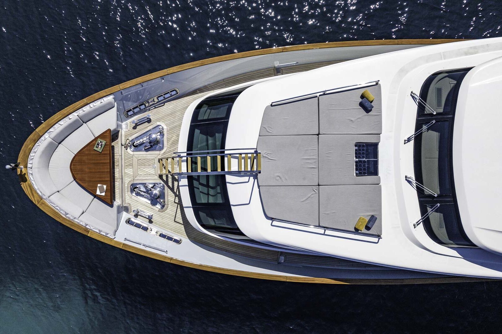 Luxury yacht VALENTINA II bow sunpads