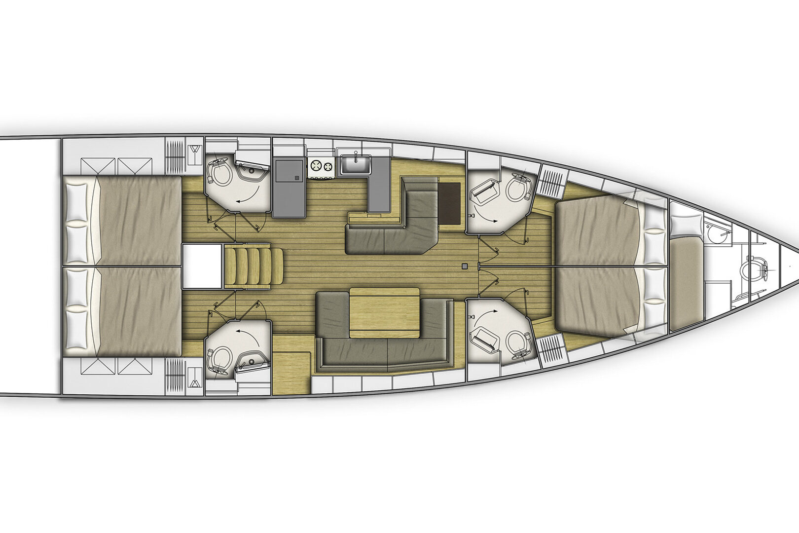 Oceanis 51.1 layout