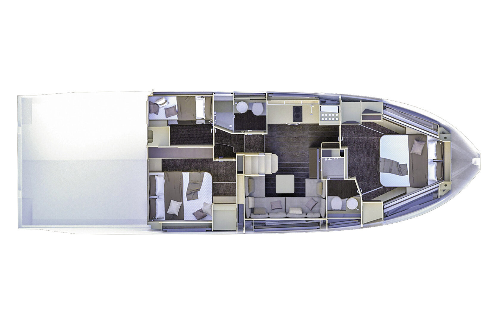 Azimut Atlantis 51 layout