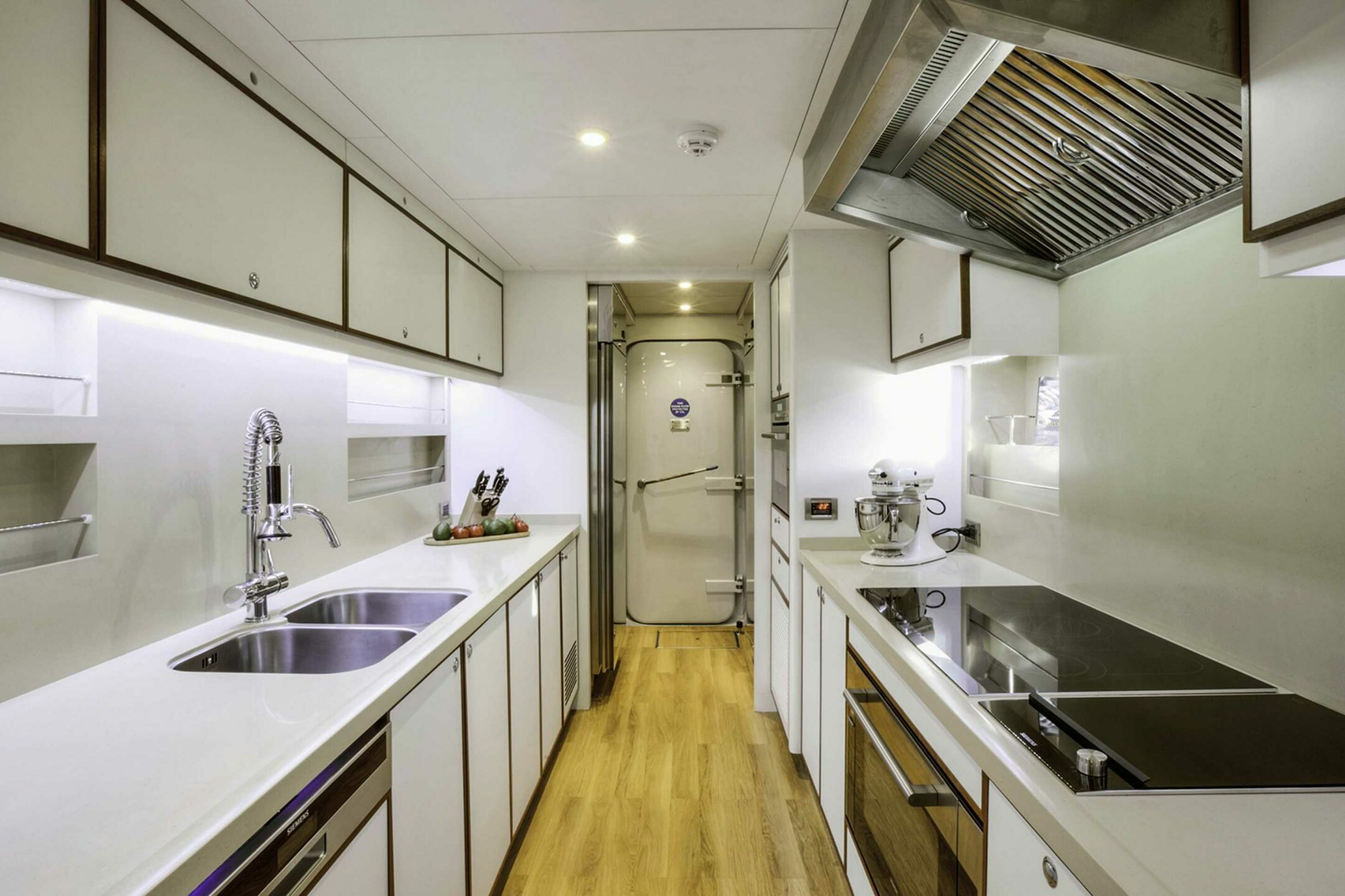 Luxury yacht QUARANTA galley