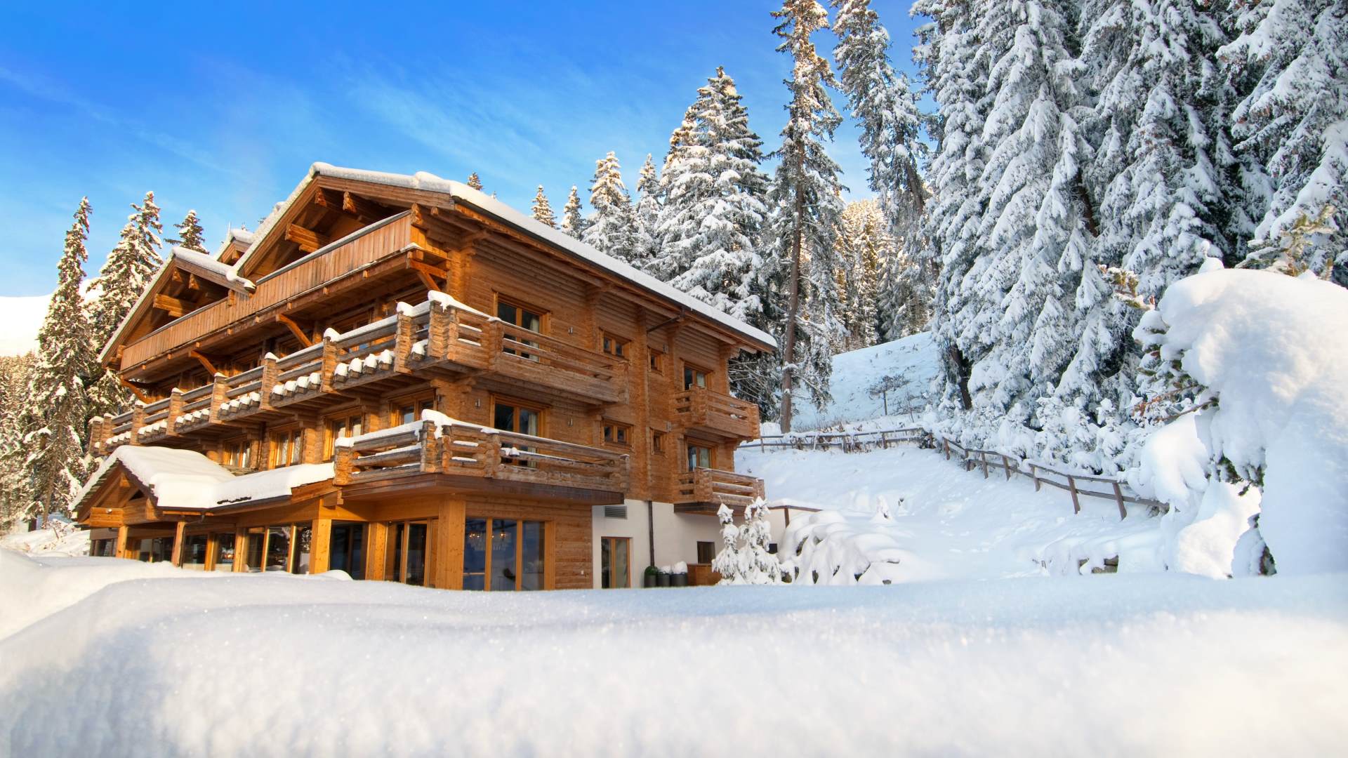 Luxury chalets, lodge, swiss alps