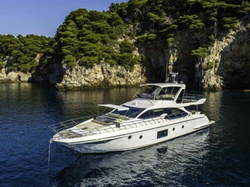 Luxury yacht Tamara II on anchor