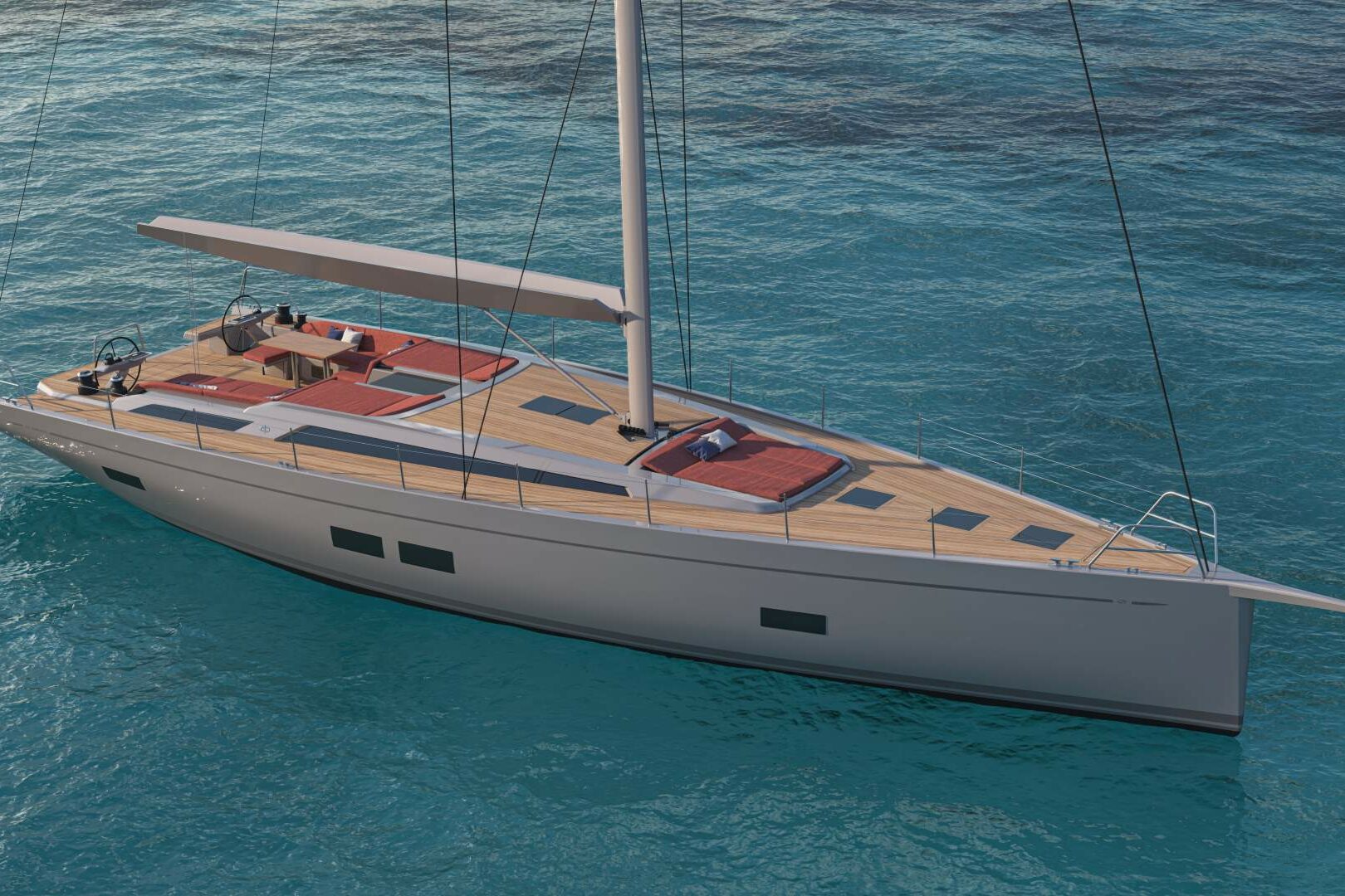 Sailing yacht Grand Soleil 60 Long Cruise front view