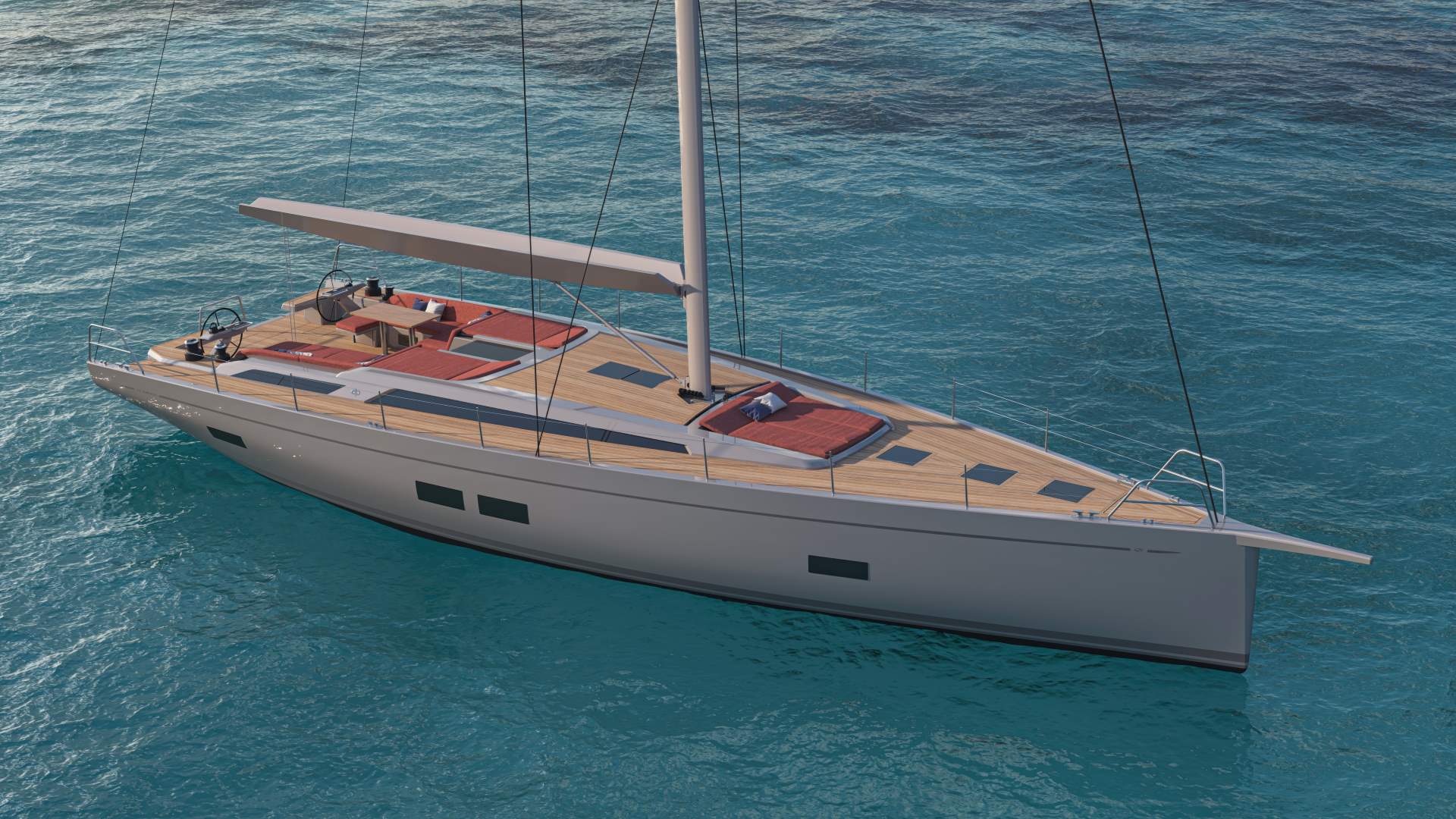 Sailing yacht Grand Soleil 60 Long Cruise front view