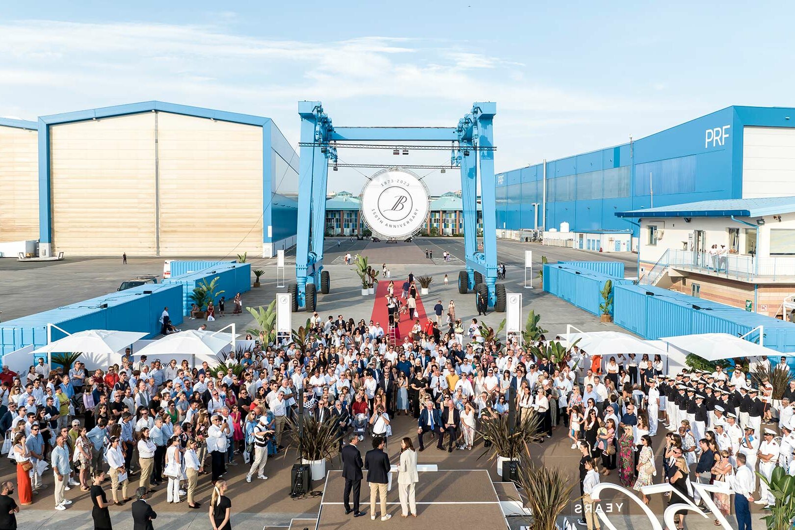 Benetti Yachts shipyard celebration