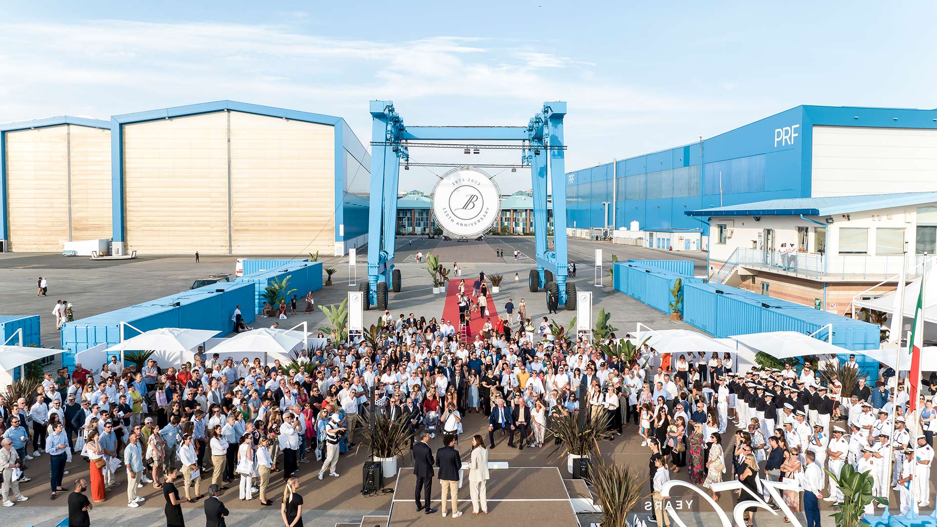 Benetti Yachts shipyard celebration