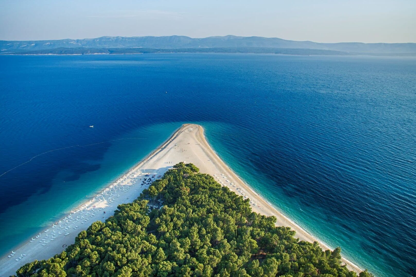 Bol beach Zlatni rat, Brač island